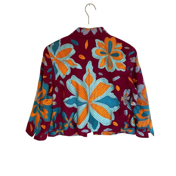 Anthropologie Floral Embroidered Jacket - Picture 3 of 8